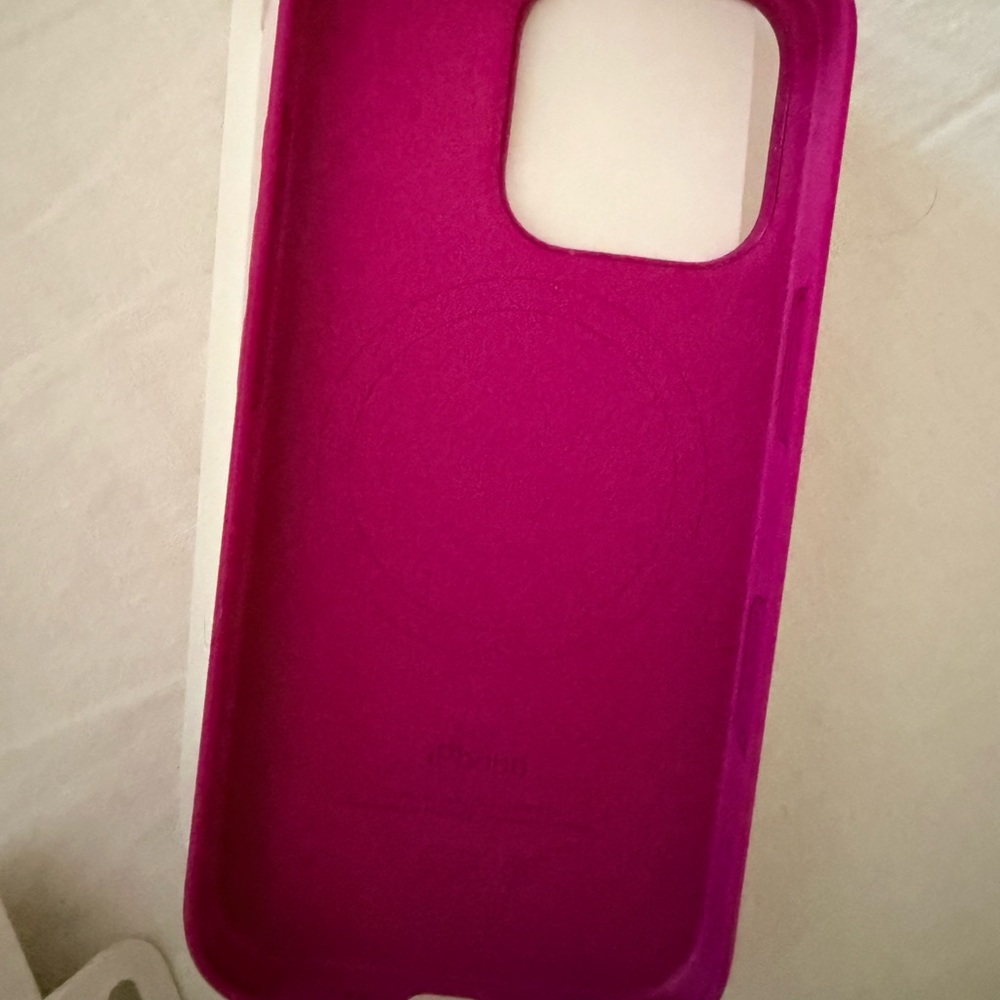 Apple Silicon Magenta Phone Case